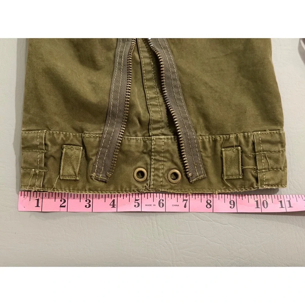 Abercrombie & Fitch XL Cargo Pants Mens‎ Green Paratrooper Work Wear Military